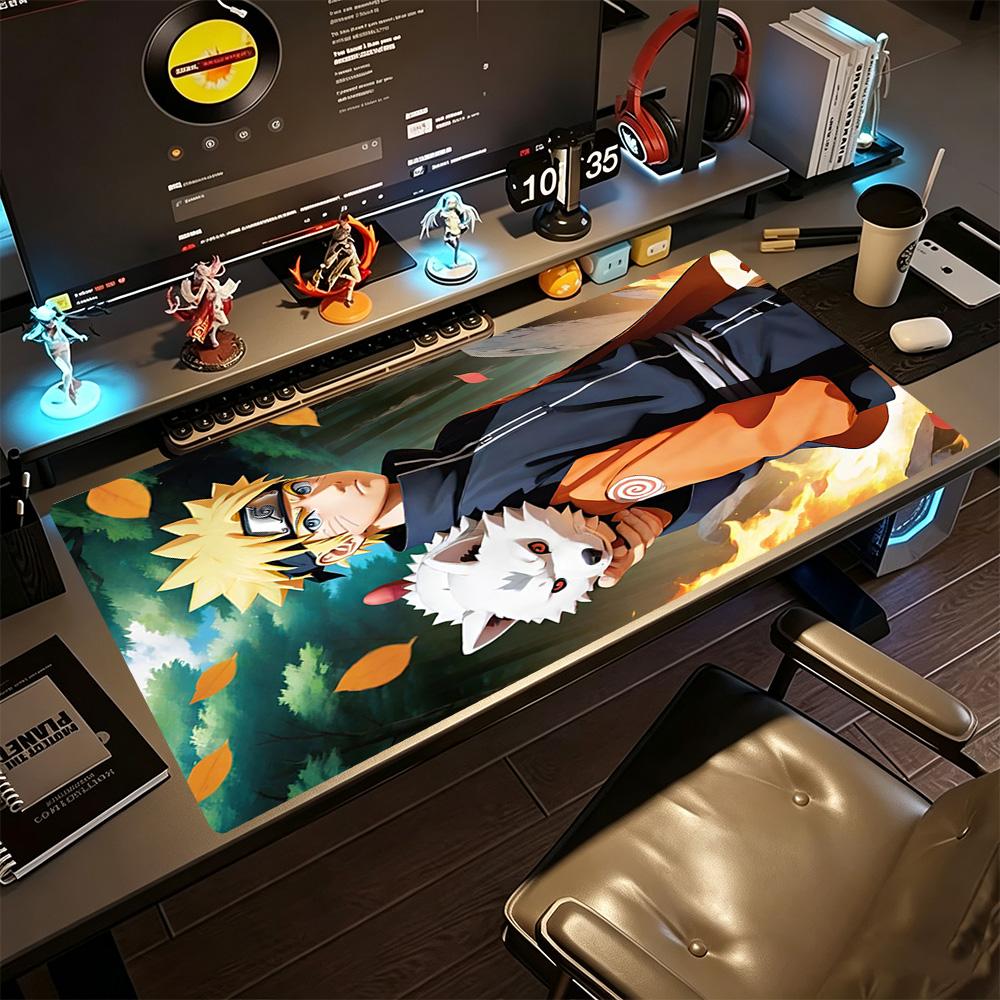 Naruto Gaming Mouse Pad Keyboard Pad Office Mouse Mats Non-Slip Rubber Base Office Desk Accessory
