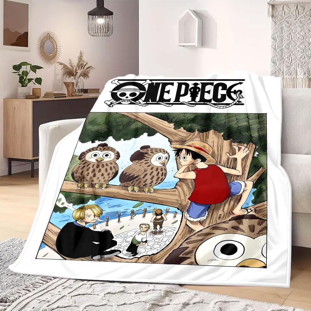 OnePiece anime Flannel Blanket Warm,Comfortable,Suitable for Bedrooms,Sofas,Beds,Chairs,Picnics,Travel