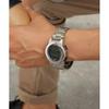 No Q Q [citizen Q Q] Watch Digital Radio Wave Solar Waterproof Date Metal Band MhS5 200 Men S Silver