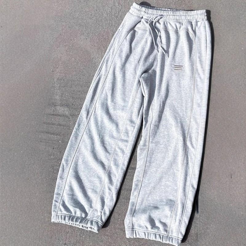 Y2K Embroidered Track Pants Men Women Retro Streetwear Loose Fit Drawstring Sweatpants