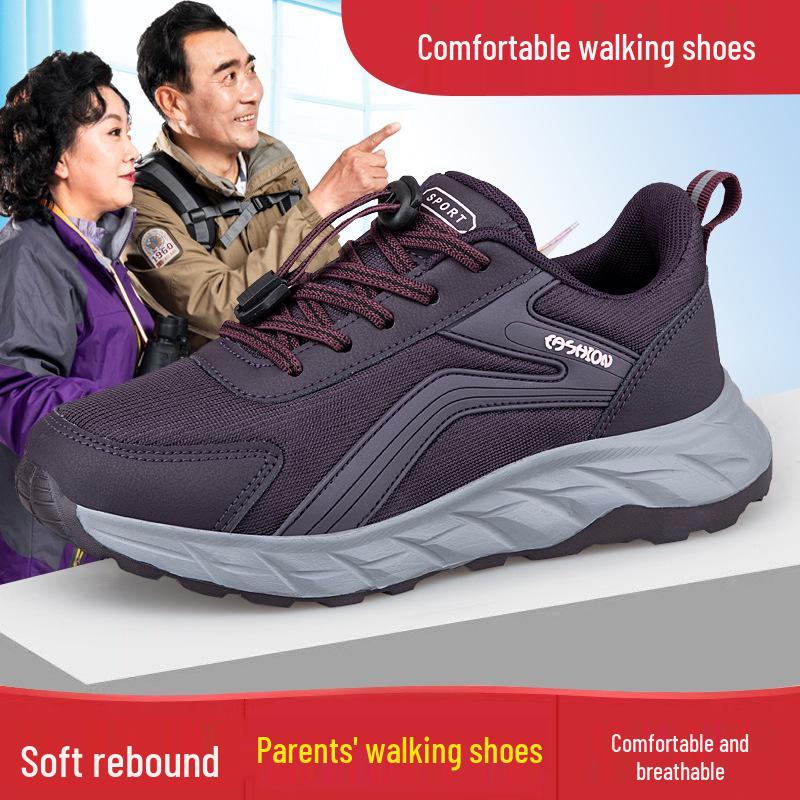 Zhang Kaili Women's Non-slip Soft Sole Spring Shoes - Comfortable, Breathable Casual Footwear for Middle-aged and Elderly