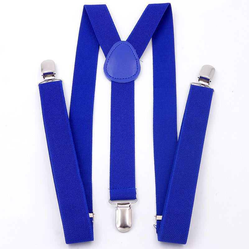 Unisex 2.5cm British Pink Y-Back Elastic Suspenders, Versatile & Multi-Color