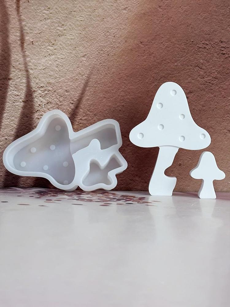 Svamp Silikonform DIY Gjutform Gipsform för DIY Höstdekoration Ljus