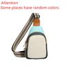 Fashion Color Stitching Cowhide Women Chest Bag Backpack Luxury Genuine Leather Multi-pocket Female Shoulder Crossbody Back Pack