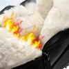 Leather Boots Winter Middle-aged Flat Bottom Shoes for Women Warm Cotton Shoes Soft Bottom Non-slip Wool Women Boots