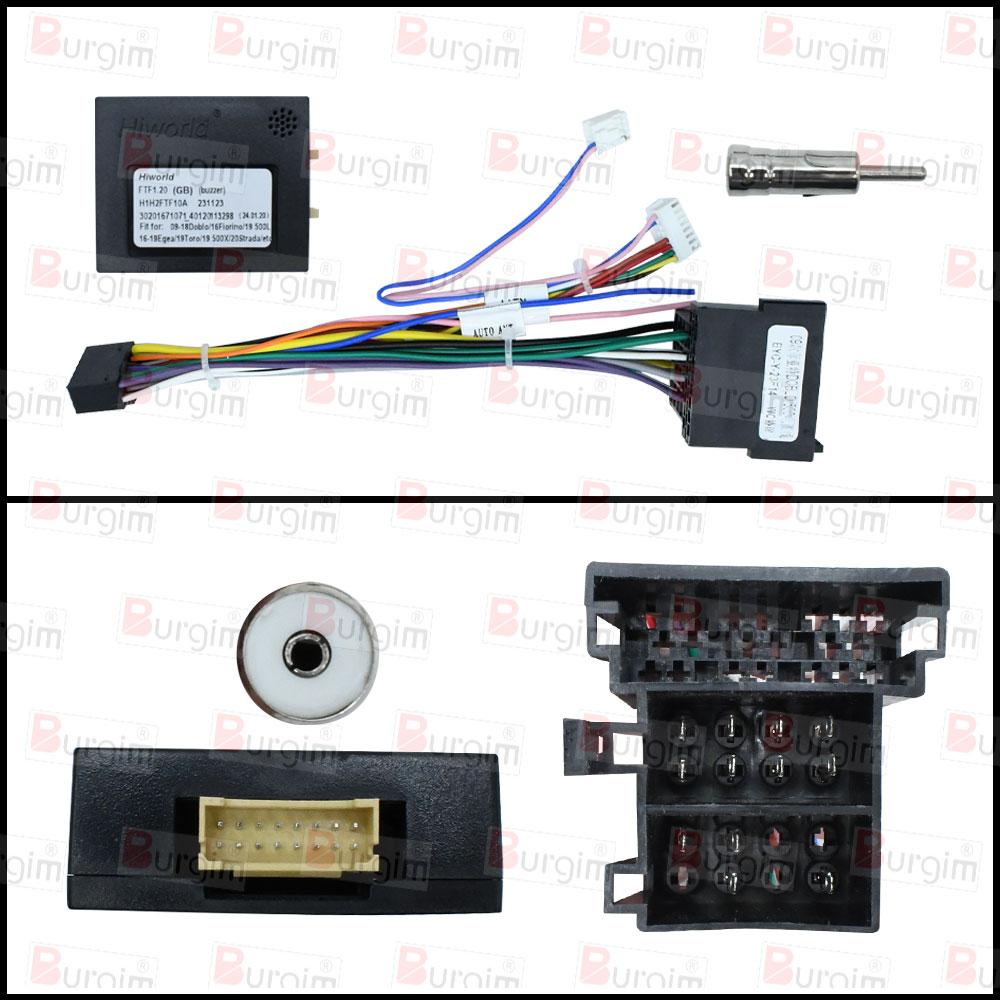 

16PIN Android Radio Power Cord Cable Leads For Fiat Bravo Ritmo 198 Stilo 500 312/FF Panda Car stereo Harness Wire Canbus cable canbus