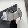 Small Cute Underarm Shoulder Bags for Women 2026 Trend Design Leather Handbags and Purses Y2K Silver Red Hand Bag Women Bag