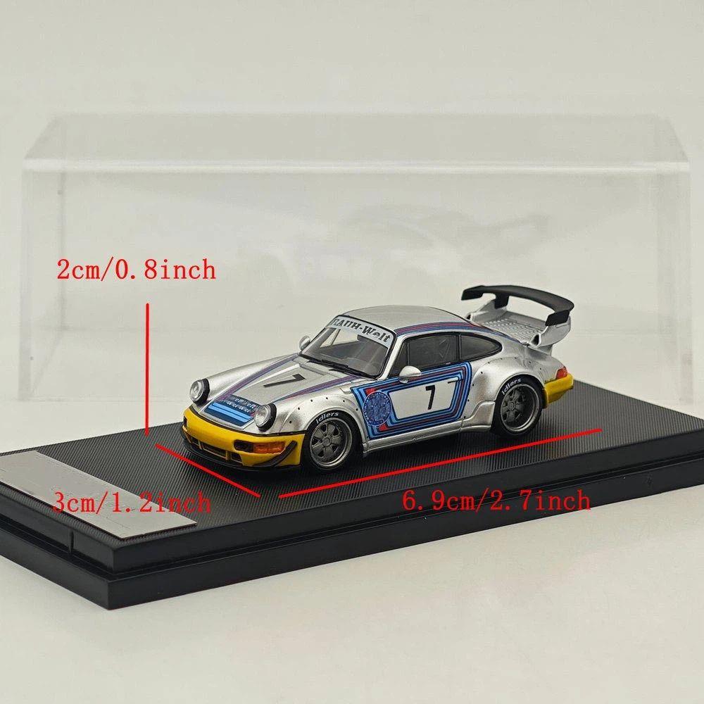 SW 1/64 For RWB 964 #7 Classic Sports Model Diecast Model Car Miniature Limited Edition Collectible