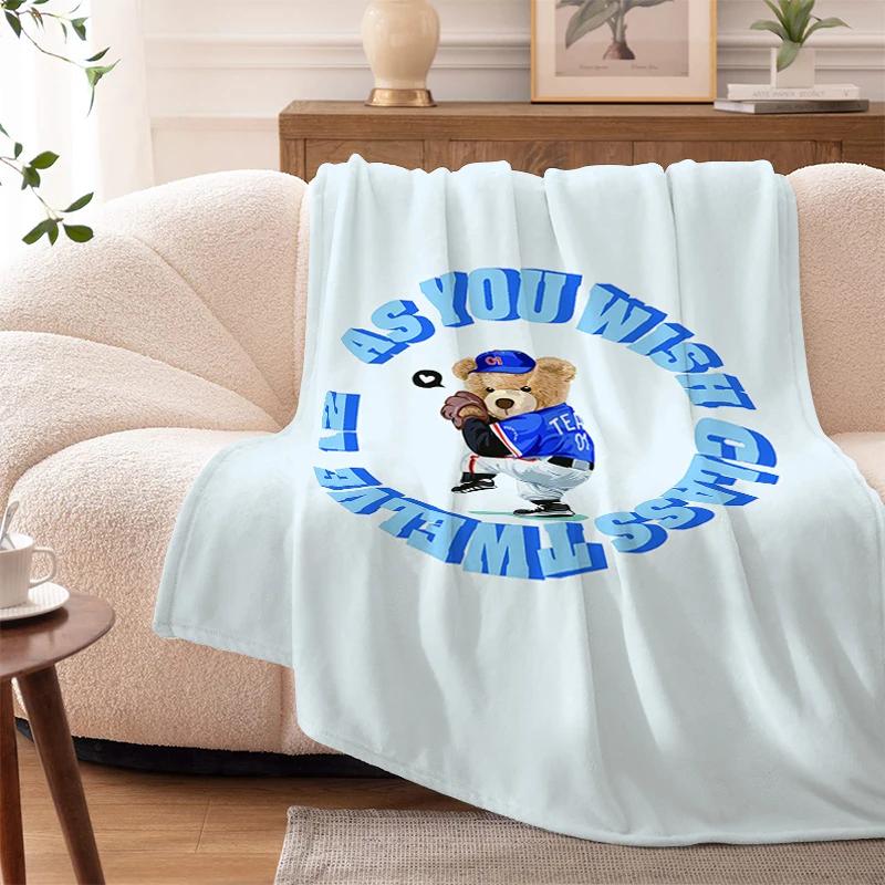 

Цифровая печать T-Teddys Медведь Флисовое одеяло Диван Зима Теплое Кровать Кинг-сайз На заказ Дрема Пушистое Мягкое Одеяло Микрофибра Постельное белье 30x40in