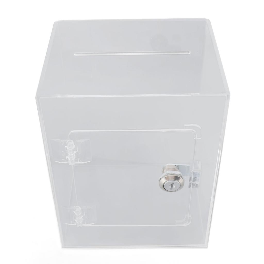 Klare Geldbank mit großer Kapazität, sturzfest, transparent, Wahlzettel-Box, Acryl-Spardose für