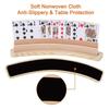 ABWR-2Set Curved Wooden Playing Cards Holder Tray Rack Organizer Solid Card Holder For Bridge Canasta Strategy Card Playing