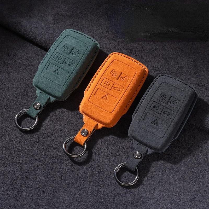 For Land Rover Range Rover Sport Evoque Freelander Velar Discovery 4 Jaguar XE XJ XF Guitar Car Remote Key Case Cover Shell