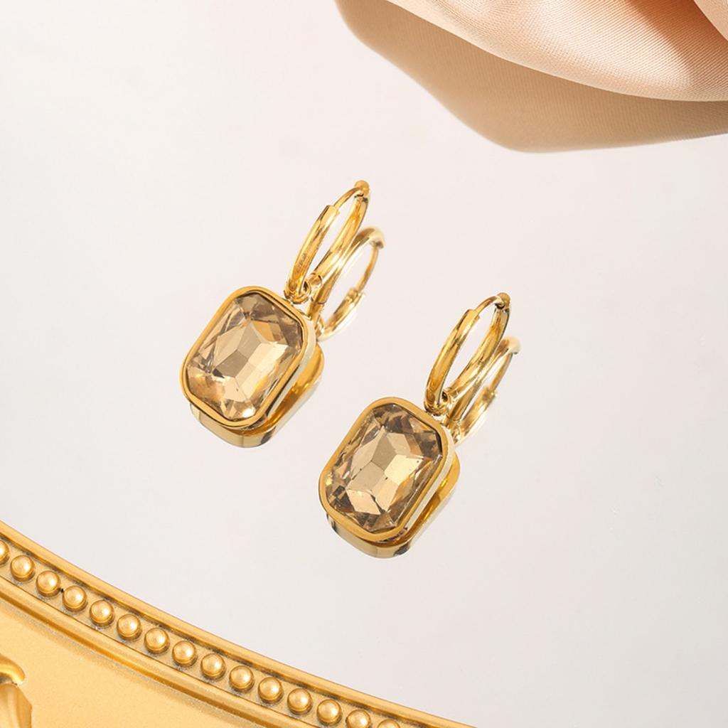New Zircon Dangle Earrings Jewelry for Women with Hypoallergenic Style Pendant Stud Earrings Gifts