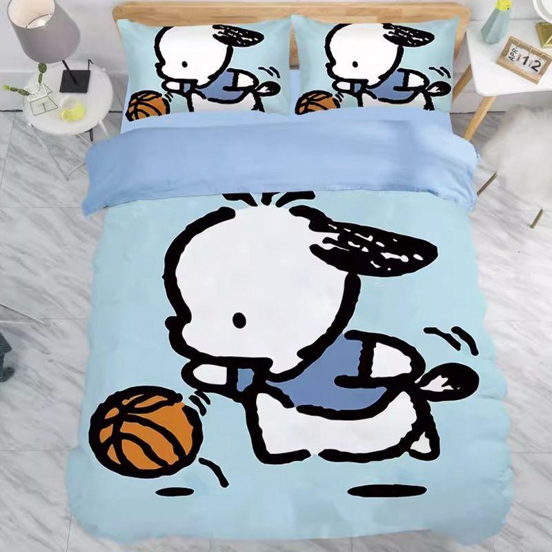 Pochacco Colorful Bedding Sets 3D Print Comforter Cover Bed Cover Duvet Cover Pillow Case 2-3 Pieces Sets Kids Adult Size