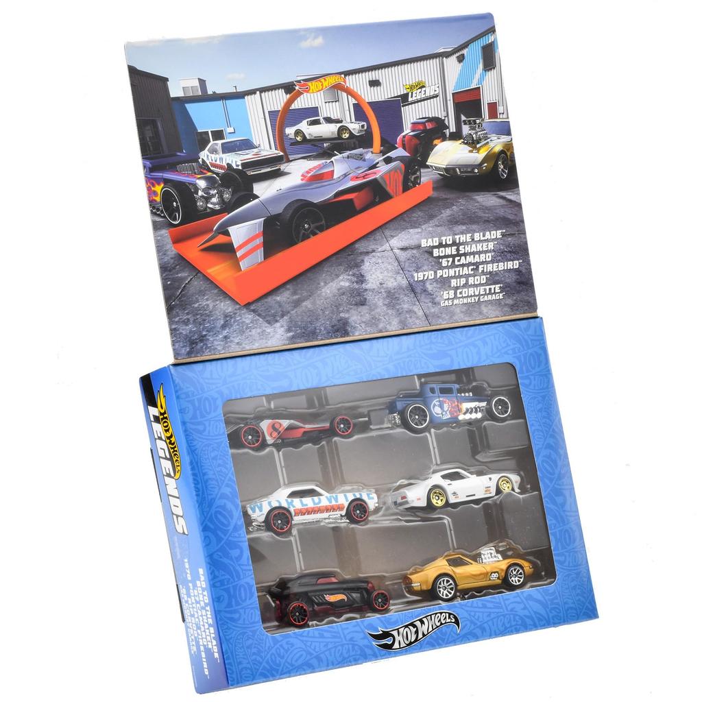Hot Wheels Legends of 6 Vehicle Mini Ages 3 and HRX55 Multi-Pack Toys, Cars, Up,
