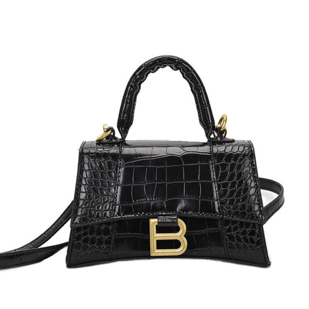 Designer Luxus Weiche Top-Handle Tote Damen Alligator PU-Leder Sanduhr Handtasche Mädchen Metall Schulter Umhängetaschen
