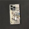 Square Back Tube Protection Clear Case For iPhone 11 14 Pro Max 16 ProMax 15 Plus 12 13 Anti-Oxygen,Cooking Cat Pattern Casing