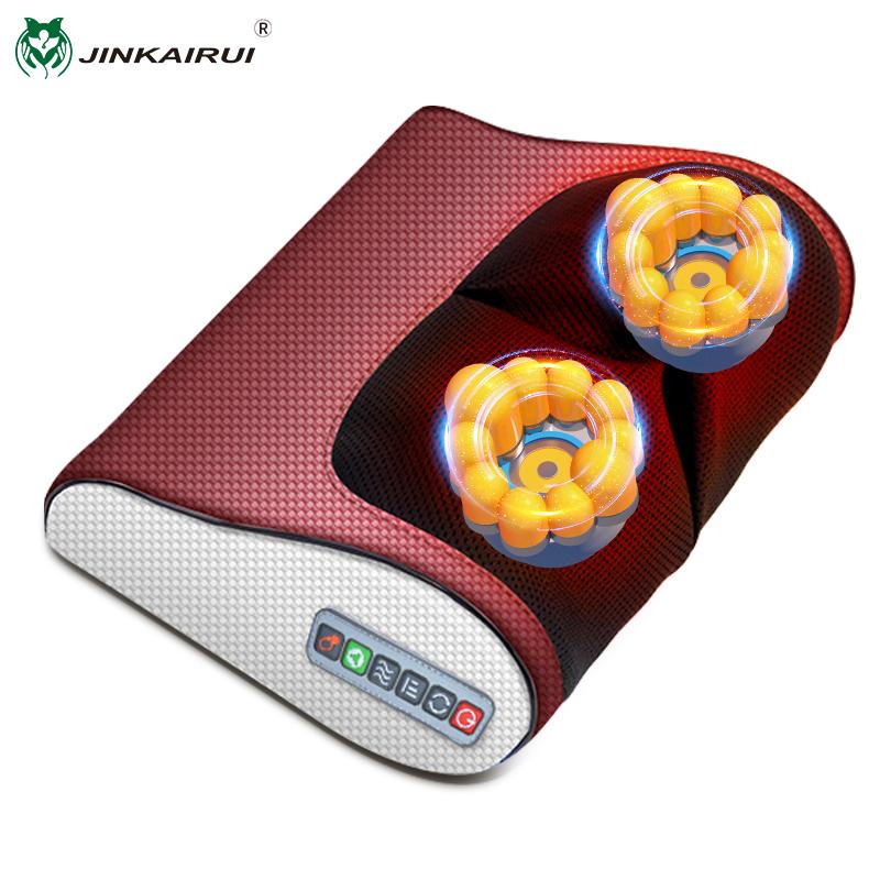 

Массажер для спины Шиацу Массажер для шеи с подогревом Электрический массажер для спины для плеч, спины, ног Глубокий разминающий массаж тканей US Plug красный