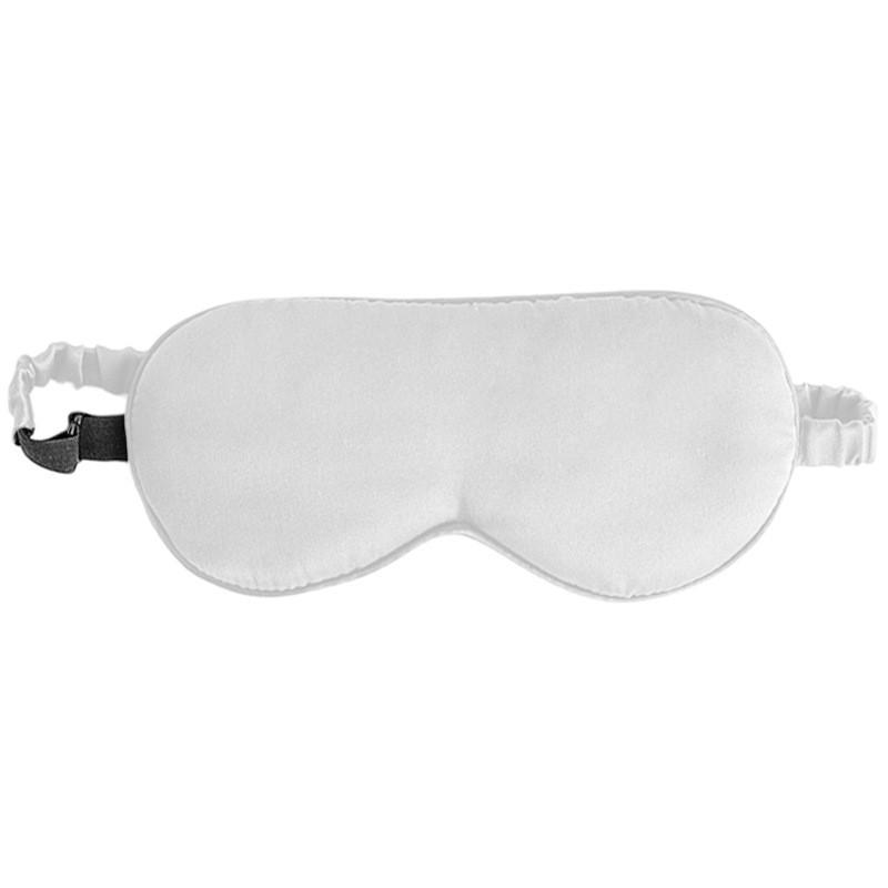 19 Momme Pure Mulberry Silk Sleep Eye Mask Light Blocking Comfort Travel Use Unisex Snow White