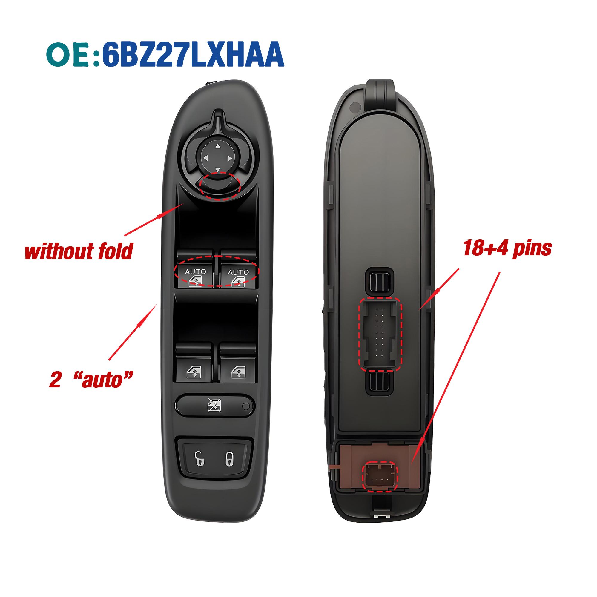 6BZ27LXHAA For Jeep Compass 2017 2018 , Front Left Driver Side Power Master Window Lifter Control Switch Button LHD 6BZ27LXHAA