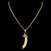 Collana con Spada Zulfiqar dell'Imam Ali per Uomini Donne Acciaio Inossidabile Catena Coltello Islamico Musulmano Gioiello collare hombre NZZZ729S01