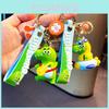 Adorable Cartoon Dinosaur Keychain Silicone Key Ring Cute Bag Charm Gift
