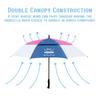 Large Golf Waterproof Umbrella Double-layer Long Handle Wind And Rain Resistant Straight Pole Umbrella Suitable 3-4 People