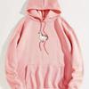Women's Printed Hoodie with Kangaroo Pocket - Casual Long Sleeve Drawstring Sweatshirt for Cross-Border Trade 2025