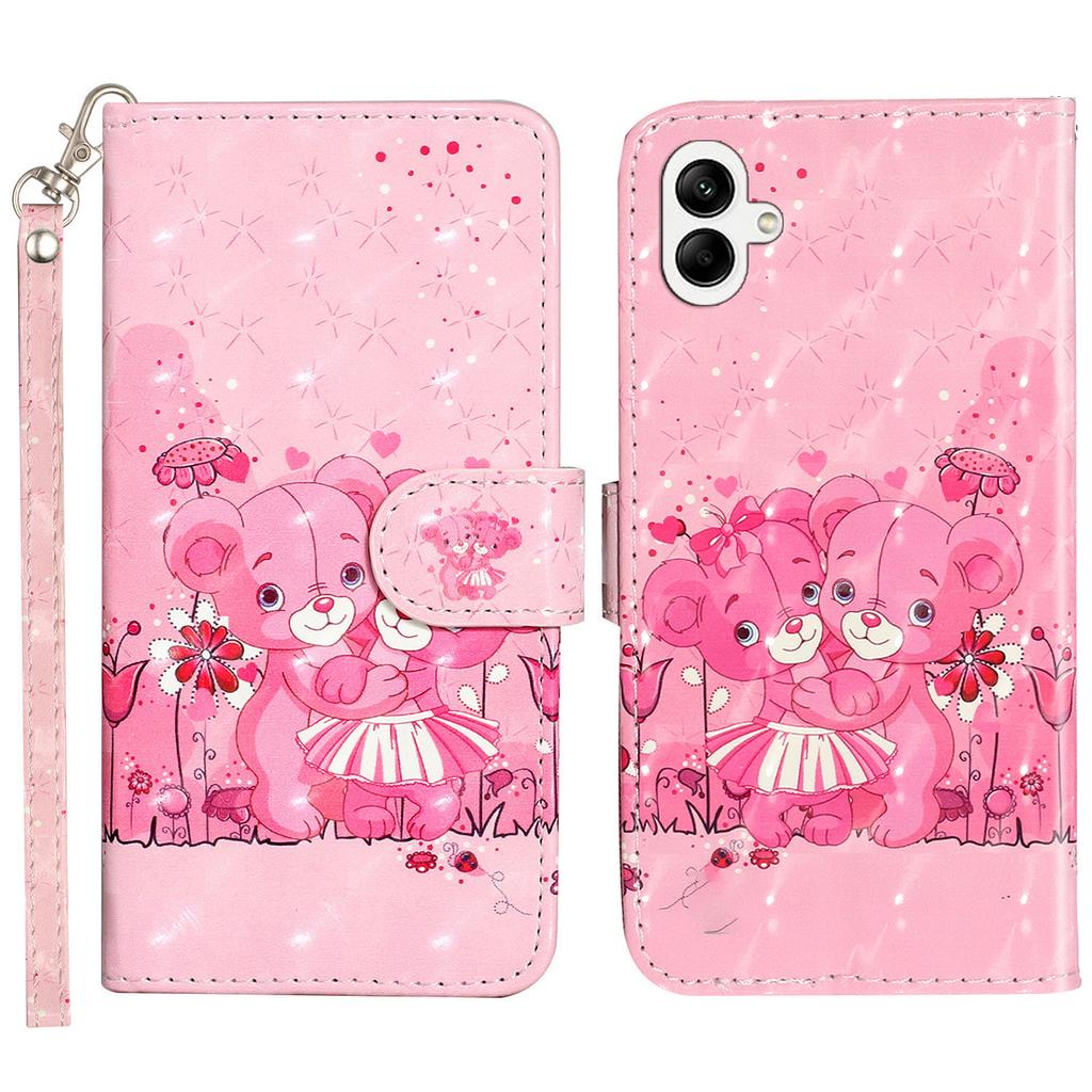 Für Samsung Galaxy A06 4G Hülle 3D Muster Bedruckte Telefon Leder Handyhülle