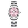 Waterdicht Mode Roestvrij Staal Dames Luminous Kwarts Horloge met Eenvoudige Band