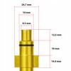 Rosfix Lanca HydroJet FlatLance ProSteel – Płaska Dysza do Myjek Parkside i Lavor | Metalowy Uchwyt | Mosiężna Szybkozłączka | Do 160 Bar