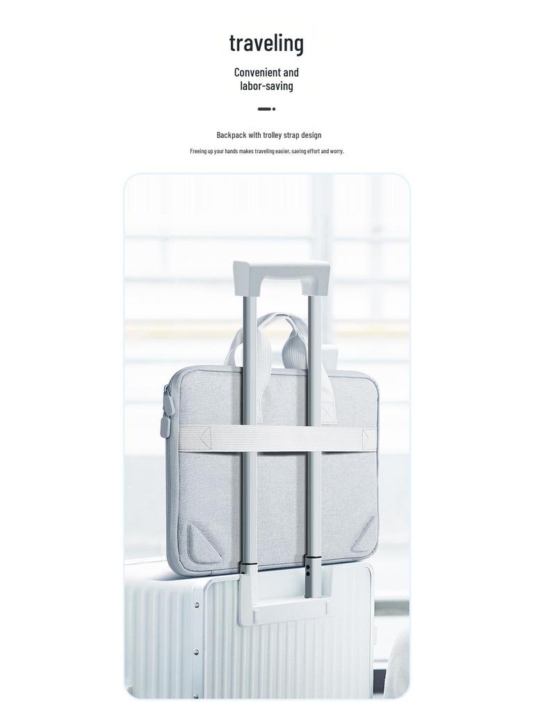 Handheld Stand Sleeve for MacBook 13.3/15 Inch - Protective Laptop Bag