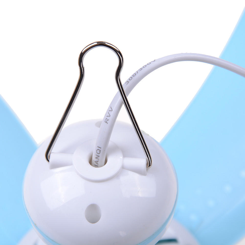 Tragbarer Mini-Deckenventilator mit EU-Stecker, großer, leiser, leiser Moskitonetz-Elektroventilator, 8 W, 220 V