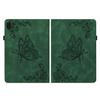 For Honor Pad X8a Case Butterfly Flower Imprint PU Leather Tablet Cover with Card Slots