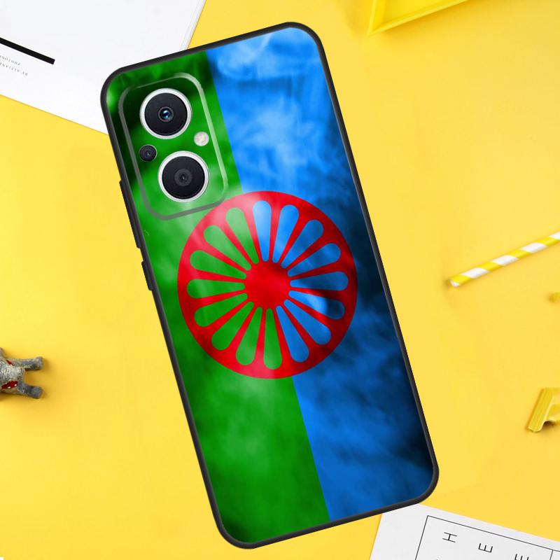 Gypsy Romani Roma Flag For OPPO Reno 2Z 4Z 5Z 8T 4 5 6 7 8 Lite 10 Pro OPPO Find X5 X6 Pro X2 Lite X3 Neo Case