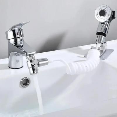 Home Badezimmer Waschbecken Wasserhahn Sprayer Wasserhahn Verlängerung Düse Einstellbare Dusche Set Sucker Wand-montiert Bequem Zu Installieren
