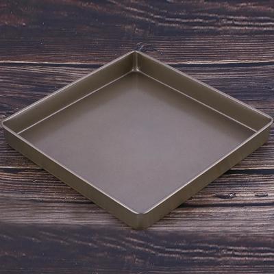 Teglia quadrata antiaderente da 11 pollici per torte, teglia in acciaio al carbonio per torte, pizza, pane, torte, utensili da forno