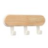 1Pc Self Adhesive Door Wall Hangers Hooks Abs Wood Hat Racks Key Hanger Kitchen Bathroom Home Wall Organizer Ornaments