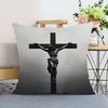 Funda de Almohada Jesús Funda de Cojín Funda de Almohada de Poliéster Decorativa para Sofá Funda de Cojín Decoración del Hogar
