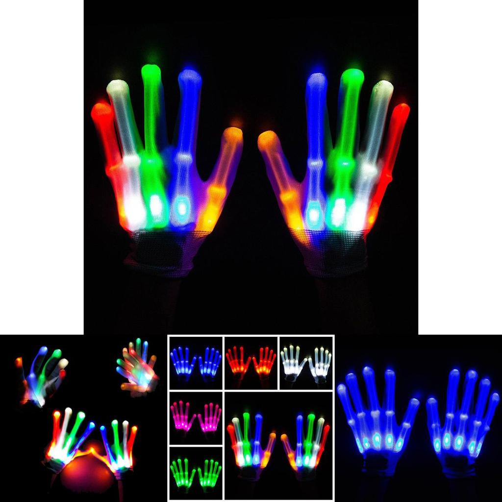Premium Quality Electro Led Finger Flashing Gloves For Vibrant Dance Parties And Raves