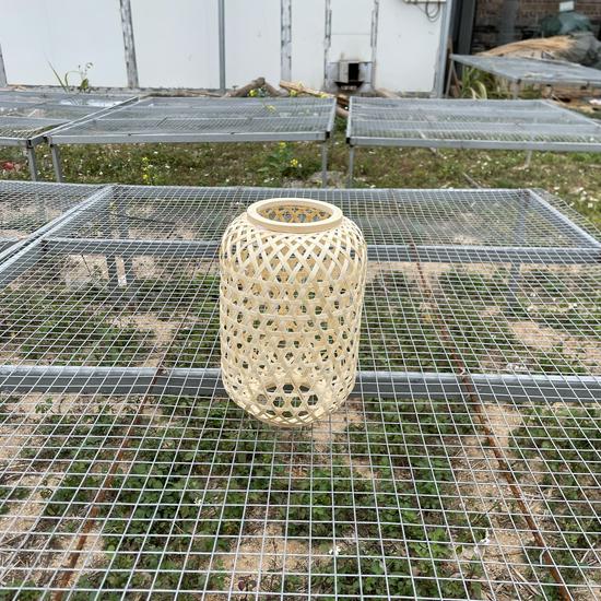 

Traditional Handmade Bamboo Wedding Anniversary Lantern Lamp, Creative Chinese-Style Woven Lampshade for Homestay Decor