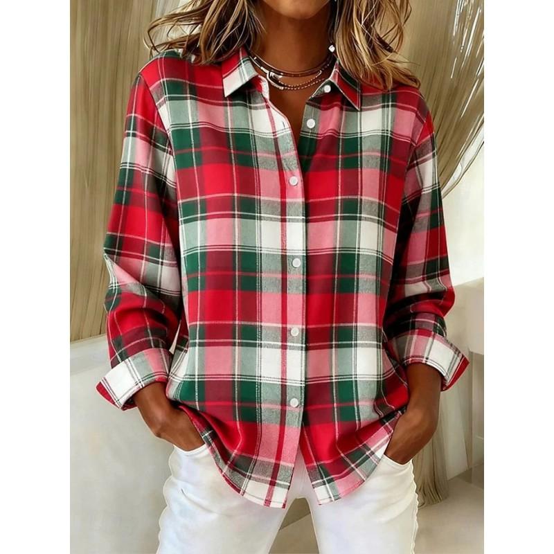 Vintage Color-Block Striped Satin Long Sleeve Shirt Women Relaxed Fit Office Casual 2026