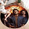 Supernatural Round Area Rug,Carpet Rug for Living Room Bedroom Sofa Playroom Decor,Non-slip Floor Mat