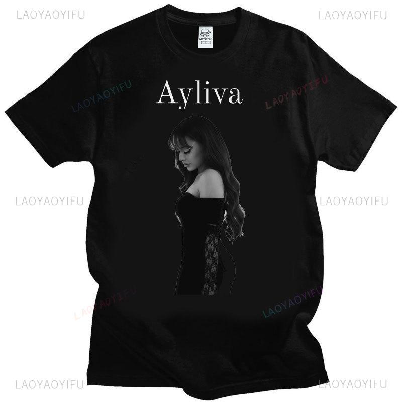 Ayliva Cute Girl T-Shirt Fashion Hipster Tee-Shirts Cotton Short Sleeves Vintage Streetwear Tops Summer O-Neck Unisex Camisetas
