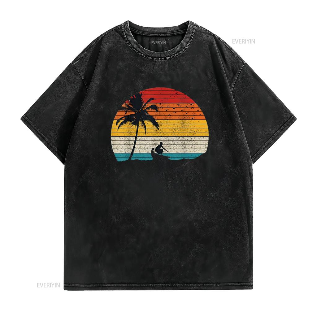 Mens Vintage Surfer Retro Surfing Beach Surf T Shirt White vintage Washed Top For Everyday Wear Unisex designer clothes