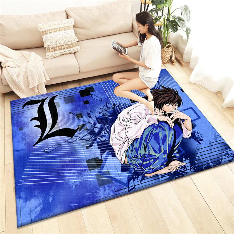 Death Note HD Printed Carpet Living Room Home Decor Sofa Table Rug Anti Slip Chair Cushion Lounge Mat Picnic Camping  Ar