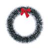 Christmas Ribbon Garland Home Party Wall Door Decor Christmas Tree Ornaments Tinsel Strips Bow Knot Wreath Party Supply