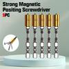 5 STÜCK mit Leistungsstarkem Magnetischem Kreuzschlitzschraubendreher-Kopf-Set mit Magnetspitze - Hochbelastbarer Schwarzer Kopf (Schraubendreher Kompatibel)