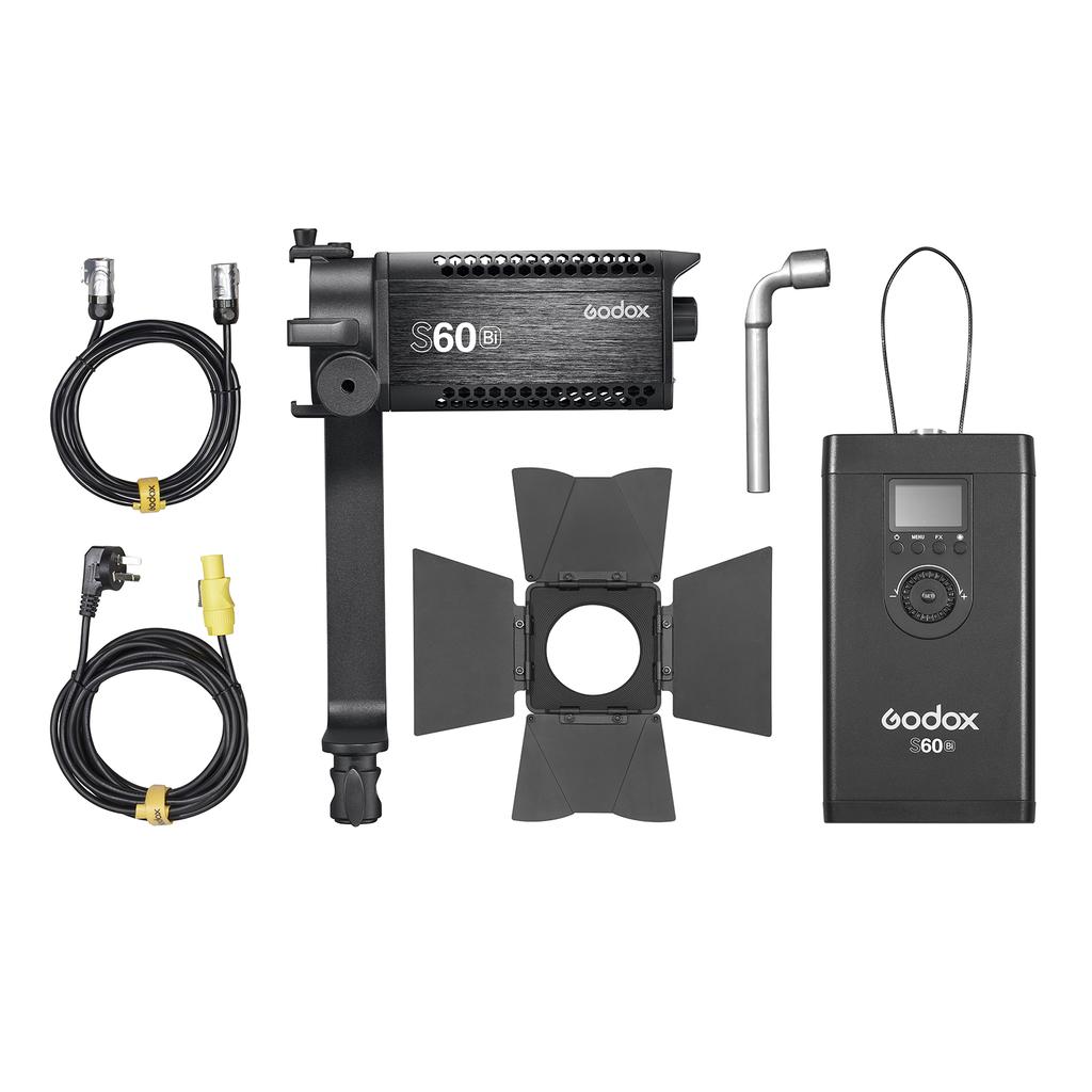 Godox S60Bi Focusing LED Video Light Studio Photography Light 77W 2800K6500K Dimmable CRI96