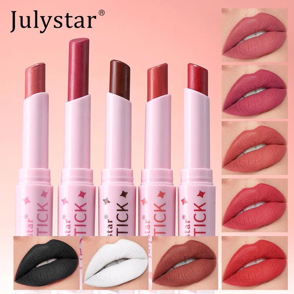 8 Colors Sexy Black Lipstick Waterproof Long Lasting Color Rendering Non-stick Velvet Lipstick Pencil Woman Makeup Cosmetics